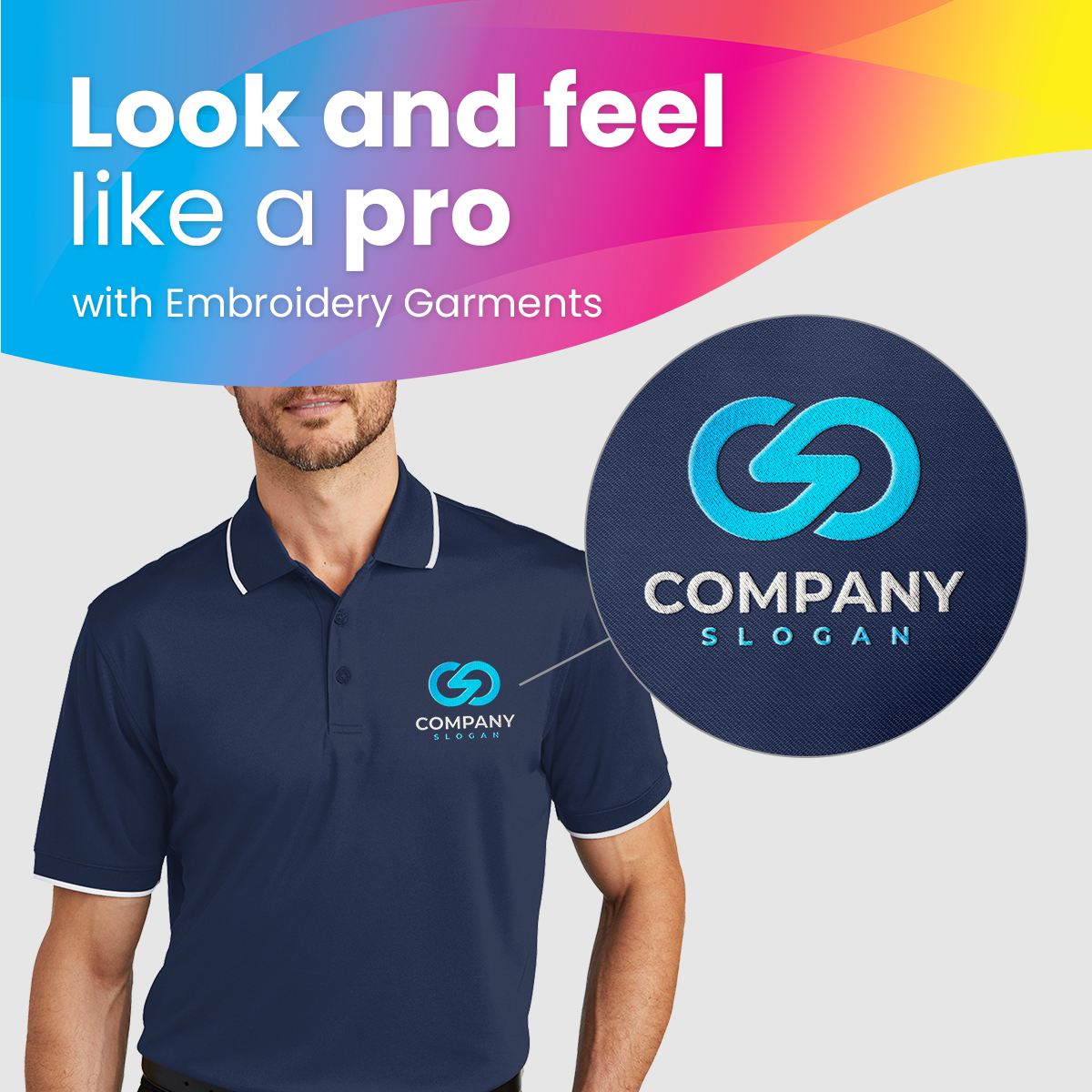 Cubo Print, Uniforms Polos Embroidery,